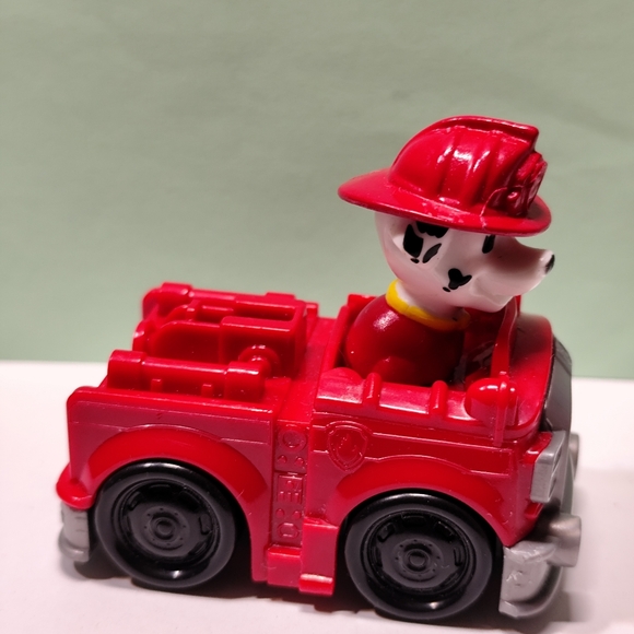 3/$20💗Paw Patrol Rescue Vehicle Figure Toy Racer Car Marshall Fire Engine - Picture 4 of 7